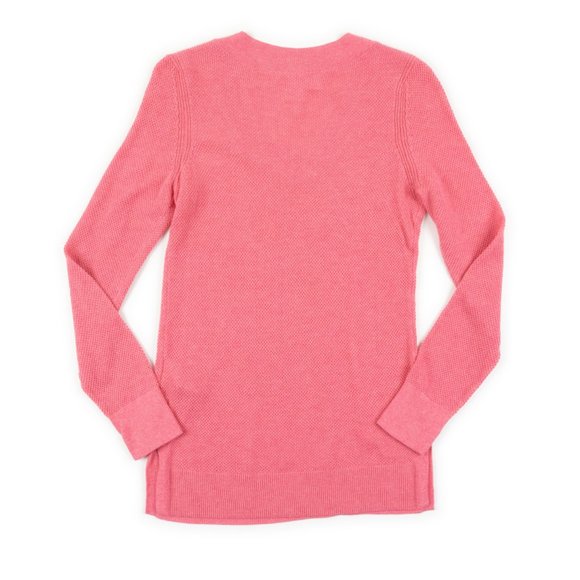 GAP pink Bella V-neck tunic sweater in Potpourri pink size XS - Picture 3 of 9
